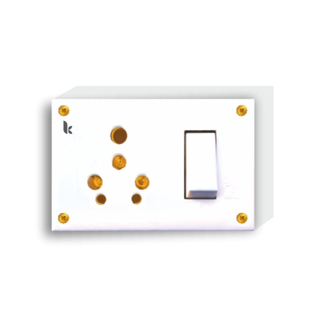 6 & 16A Switch Socket Comb. (with box)